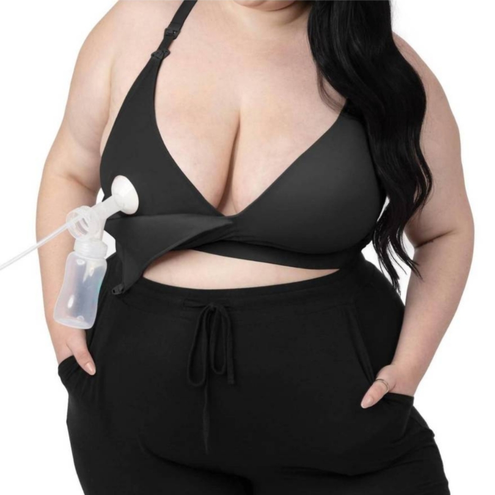 NWT Kindred Bravely Minimalist Hands-Free Pumping & Nursing Plunge Bra XXL Busty